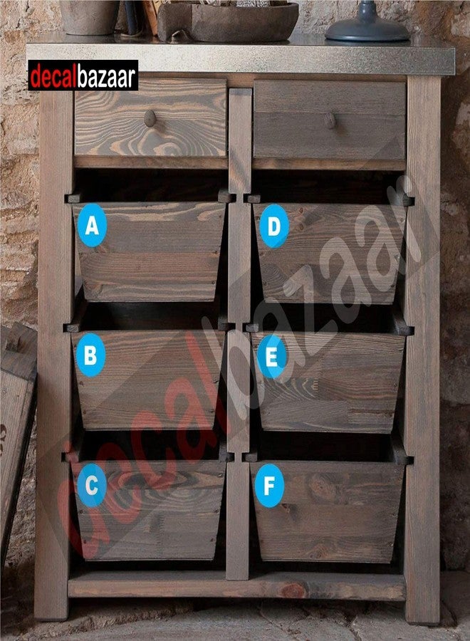 Decalbazaar A to Z Alphabet Round Letter Labels (Set 2), Vinyl Glossy Finish, 2 Inch, Sky Blue, Indoor Outdoor Use - Image 4